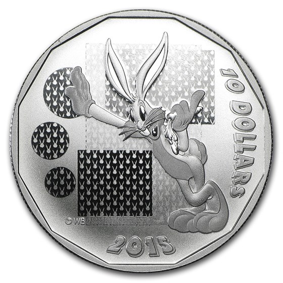 2015 Canada 1/2 oz Silver $10 Looney Tunes Bugs Bunny 2015 Canada 1/2 oz Silver $10 Looney Tunes Bugs Bunny